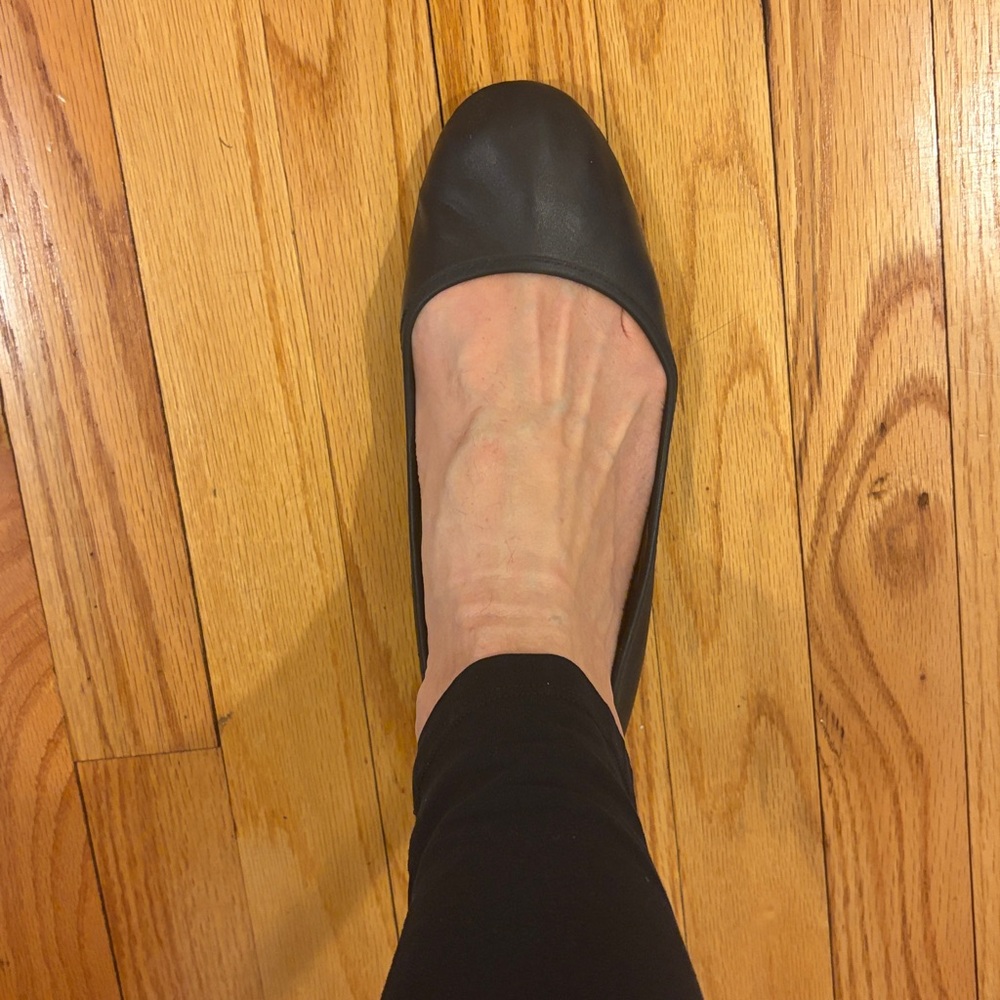 Lucky Brand Black Leather Flats